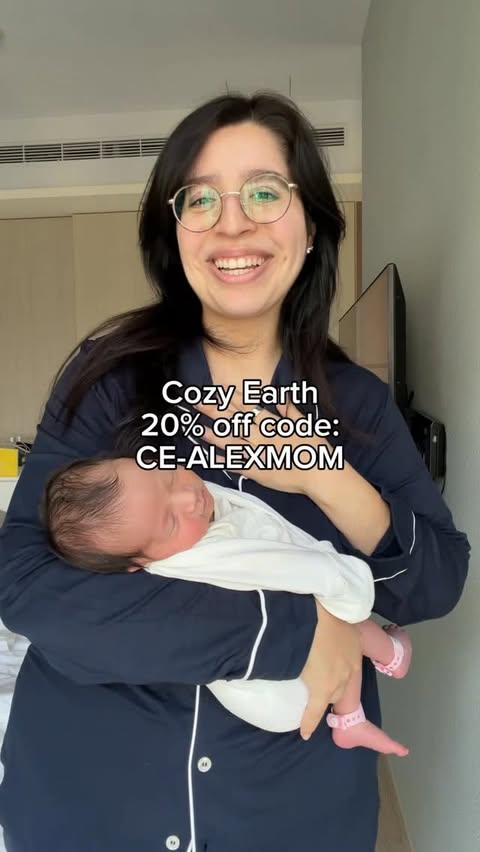Instagram post by @alexochoasuo for Cozy Earth. Caption reads: I treated myself to a new set from @cozyearth for....