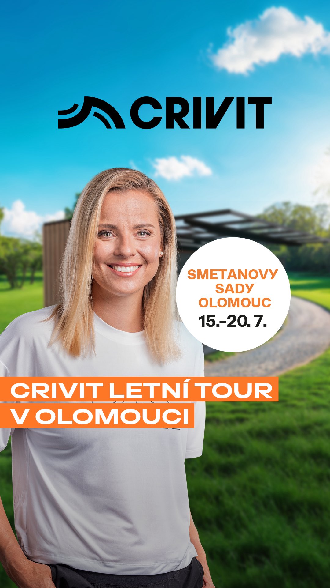 Instagram post by @beach_maki for Lidl CZ. Caption reads: Crivit Letní Tour pokračuje a já se těším, až Vás....