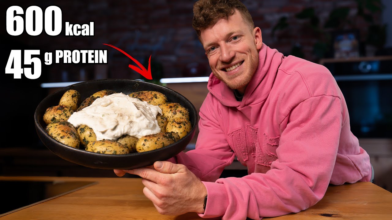 YouTube post by @SchmaleSchulter for More Nutrition. Caption reads: Quick AFTER WORK RECIPE (no chopping).