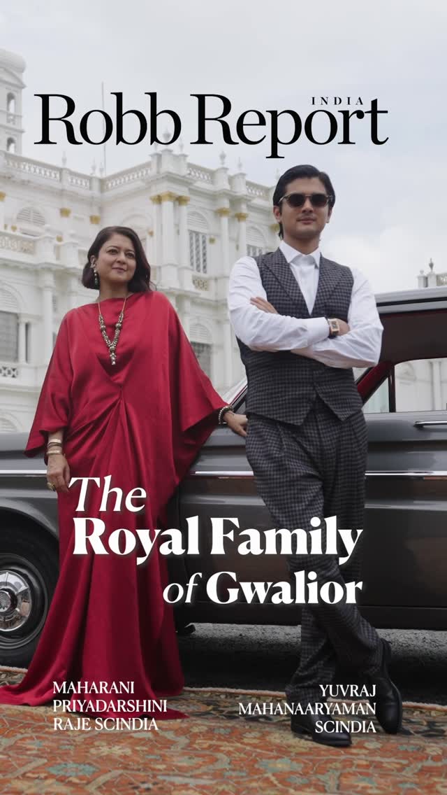 Instagram post by @scindiagwalior for TOM FORD. Caption reads: The Jai Vilas Palace in Gwalior is no ordinary....