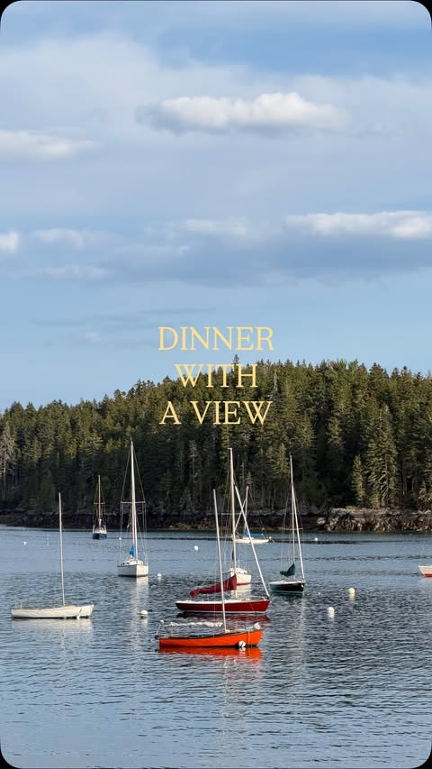 Instagram post by @hannahnmaine for Jinx. Caption reads: [...] meals with only the best view ⛵️@thinkjinx....