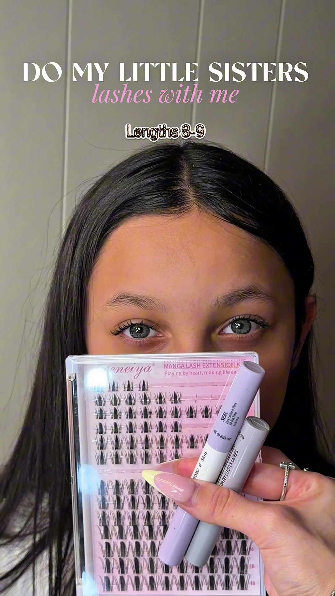 TikTok post by @topicisevie for Geeneiya Lashes. Caption reads: [...] #viral #fpy #lashes #collab @Geeneiya Lashes....