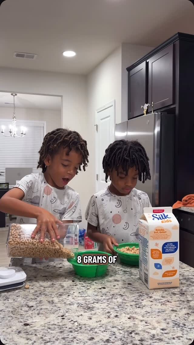 Instagram post by @officialmartinfam for Silk. Caption reads: #SilkPartner Full Circle Moment 🥹✨ From cereal....