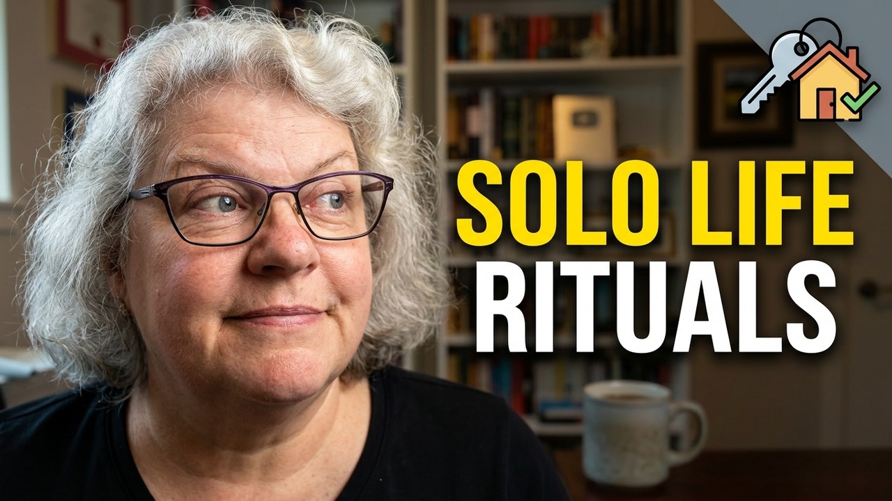 YouTube post by @silverandsolo for vidIQ. Caption reads: Living alone: How I built my own little world.