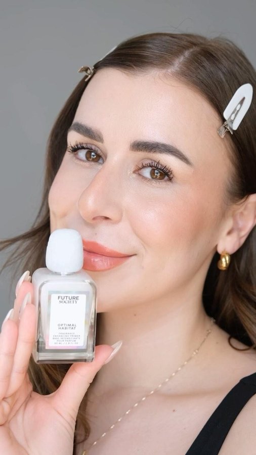 Instagram post by @autumnmlove for Future Society. Caption reads: Skip the lotion and grab @futuresociety Optimal....