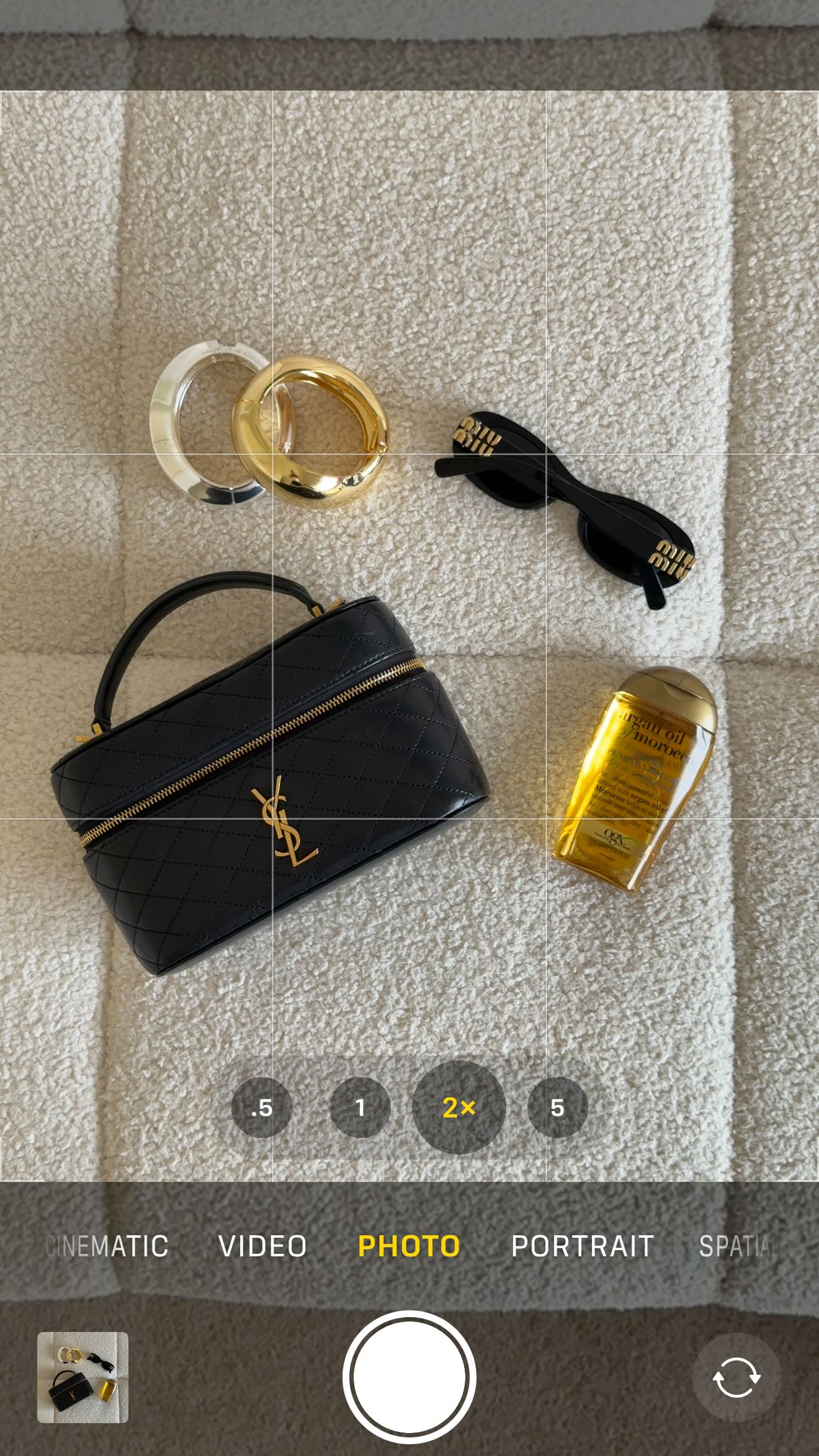 Instagram post by @isabellaskocic for OGX Beauty. Caption reads: one hair oil that does it all? say less 

this....