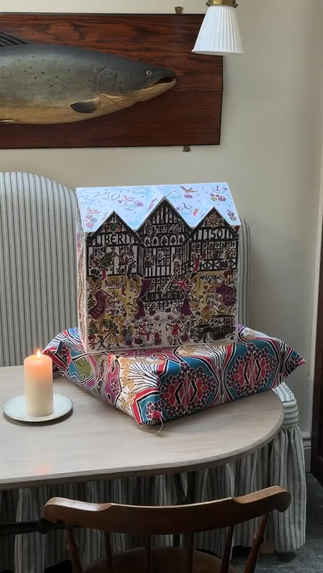 Instagram post by @poppyalmond for Liberty London. Caption reads: For @poppyalmond, the #Liberty Beauty Advent....