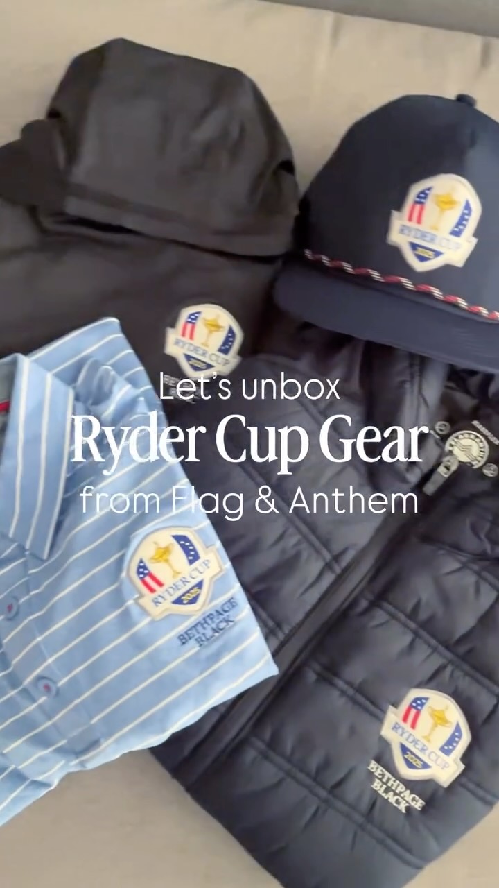 Instagram post by @cjaugustingolf for Flag & Anthem. Caption reads: Thank you @flagandanthemco for the epic gift

They....