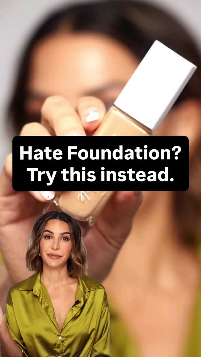 Instagram post by @glamgirlgabi for Janeiredale. Caption reads: If you hate the look of heavy foundation 👎 …this....