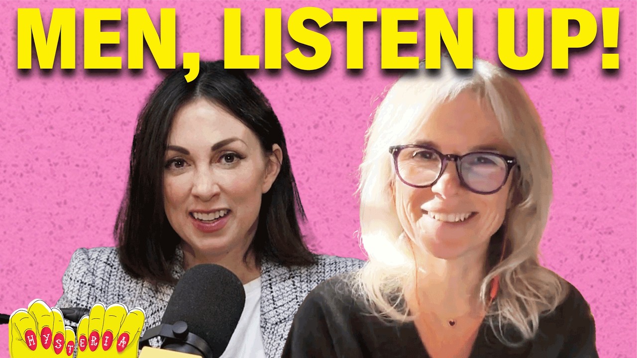 YouTube post by @hysteriapodcast for Nutrafol. Caption reads: Erin Ryan & Alyssa Mastromonaco Talk Ms. Rachel,....