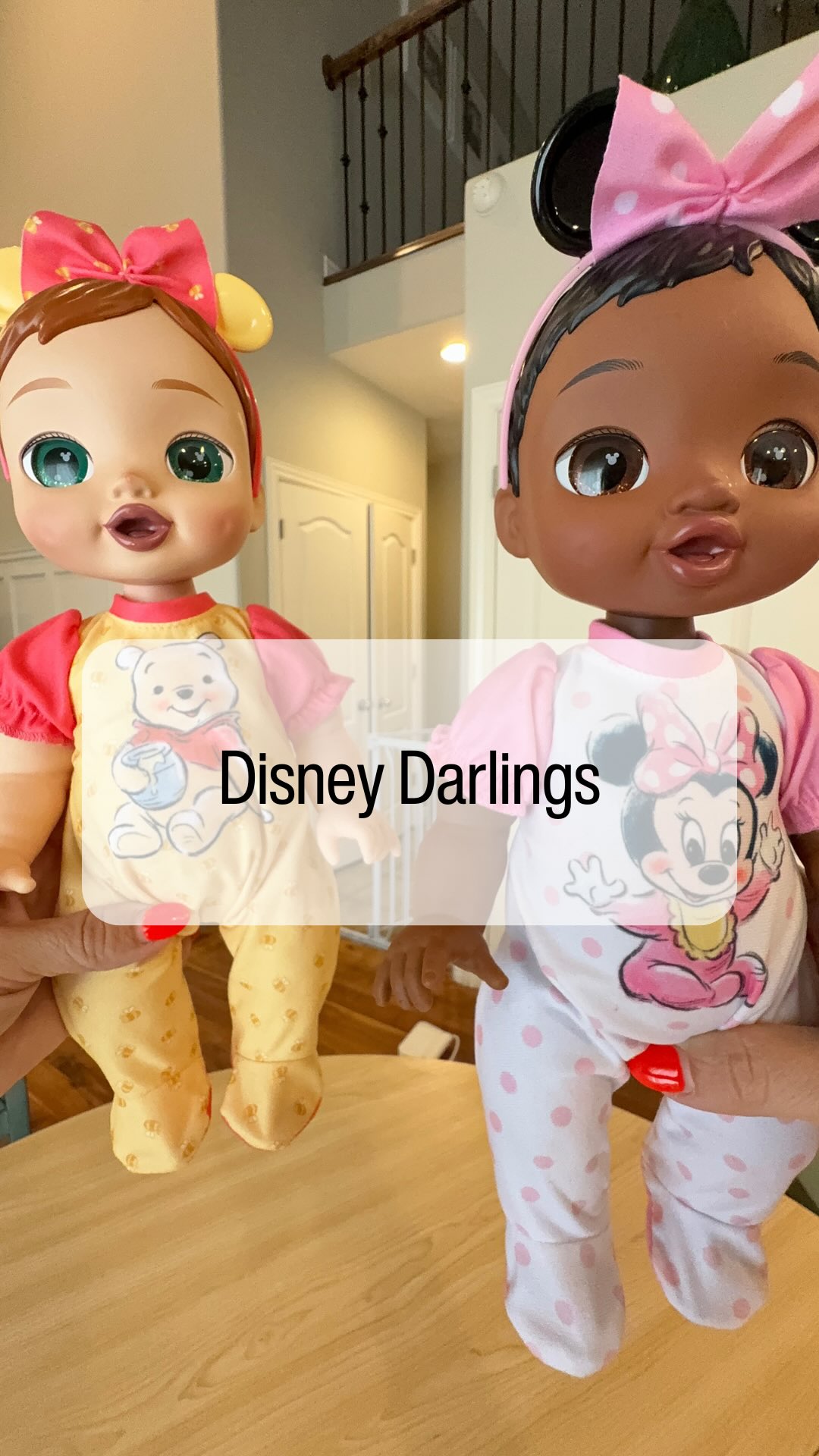 Instagram post by @toytestingsisters for JAKKS Pacific. Caption reads: Disney Darlings are going viral for a reason, and....
