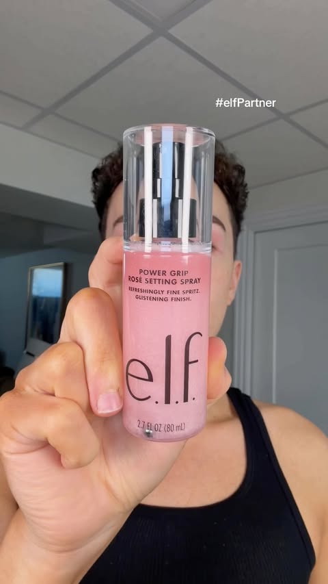 Instagram post by @beautybybanda_ for e.l.f. Cosmetics and Skincare. Caption reads: This glow is REAL with the @elfcosmetics Power....