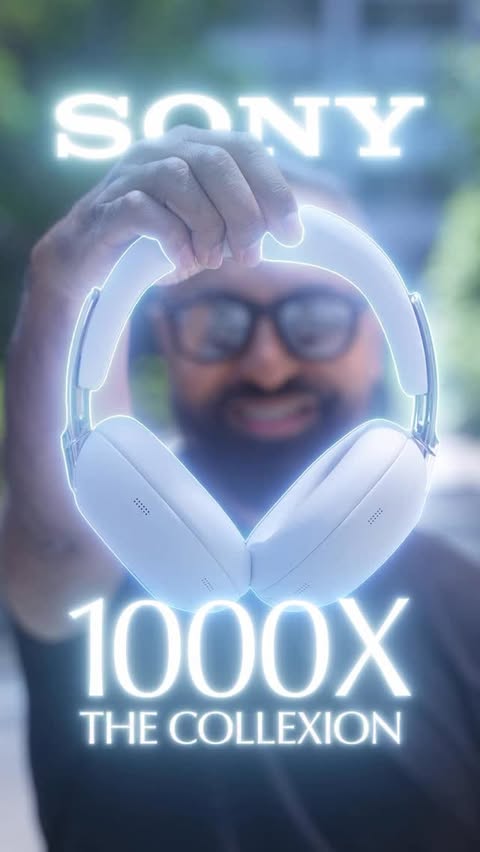 Instagram post by @supersaf for Sony UK & Ireland. Caption reads: Meet The Sony 1000X THE COLLEXION, a culmination....