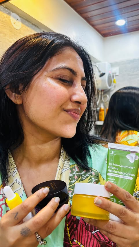 Instagram post by @rita.shresth for Lotus Botanicals. Caption reads: A simple night Skincare routine 

Product used....