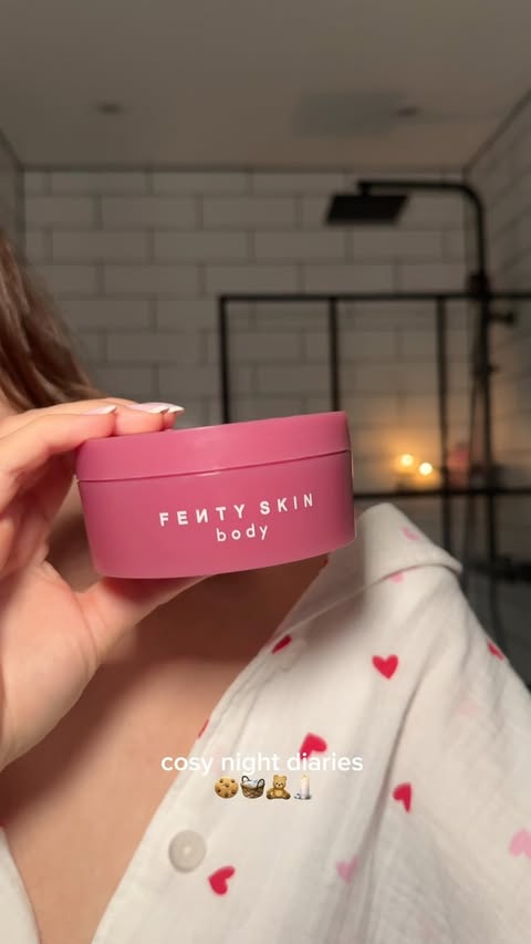 Instagram post by @blueusual for Living Proof. Caption reads: cosy night diaries 🍪🧺🧸🕯️ products:....