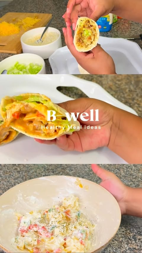 Instagram post by @poisonous_lilly_ for Brand Advisor. Caption reads: [...] worth every bite🌯 @bwellfoods....