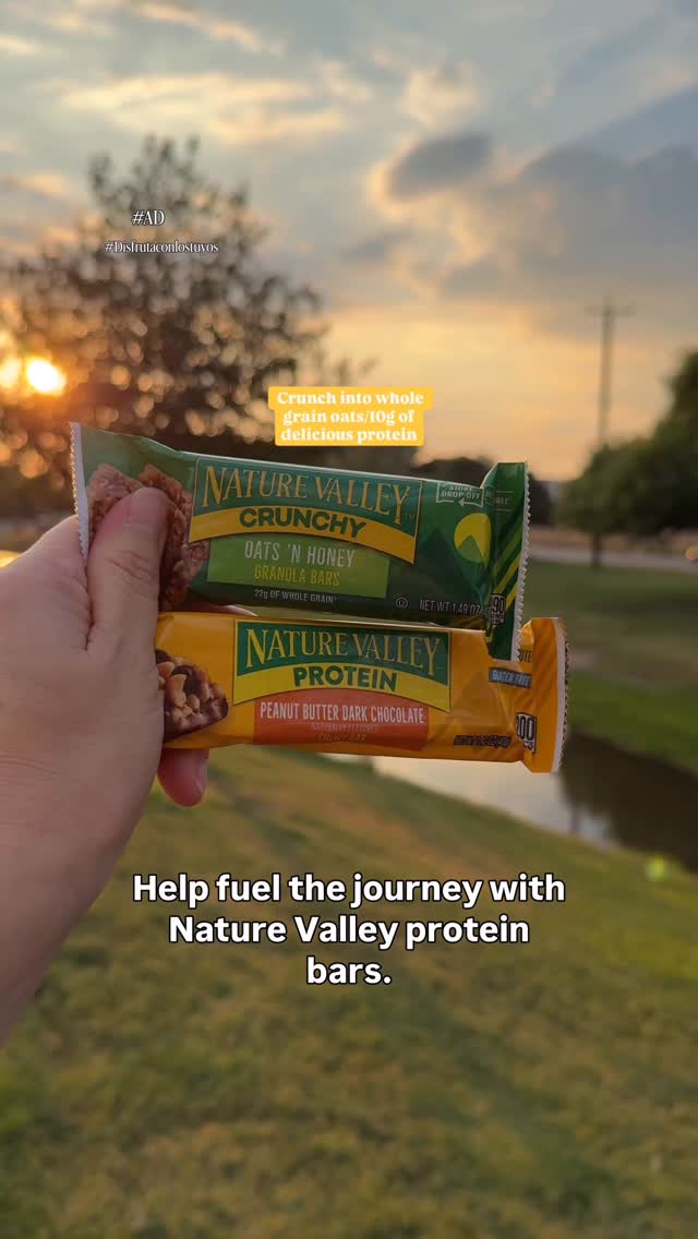 Instagram post by @_alongcamealexis for Nature Valley. Caption reads: Slowing down and spending time together is one....