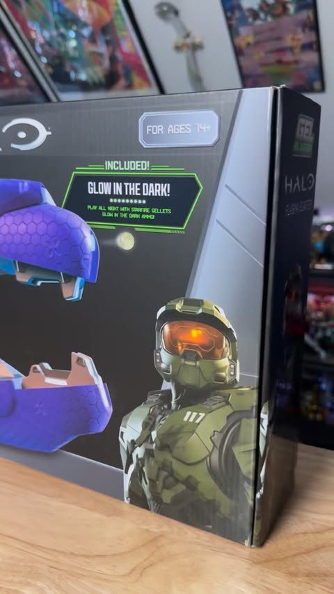 Instagram post by @toy_command for Gel Blaster. Caption reads: Type-25 Plasma Rifle by @gelblaster 
Can’t wait to....