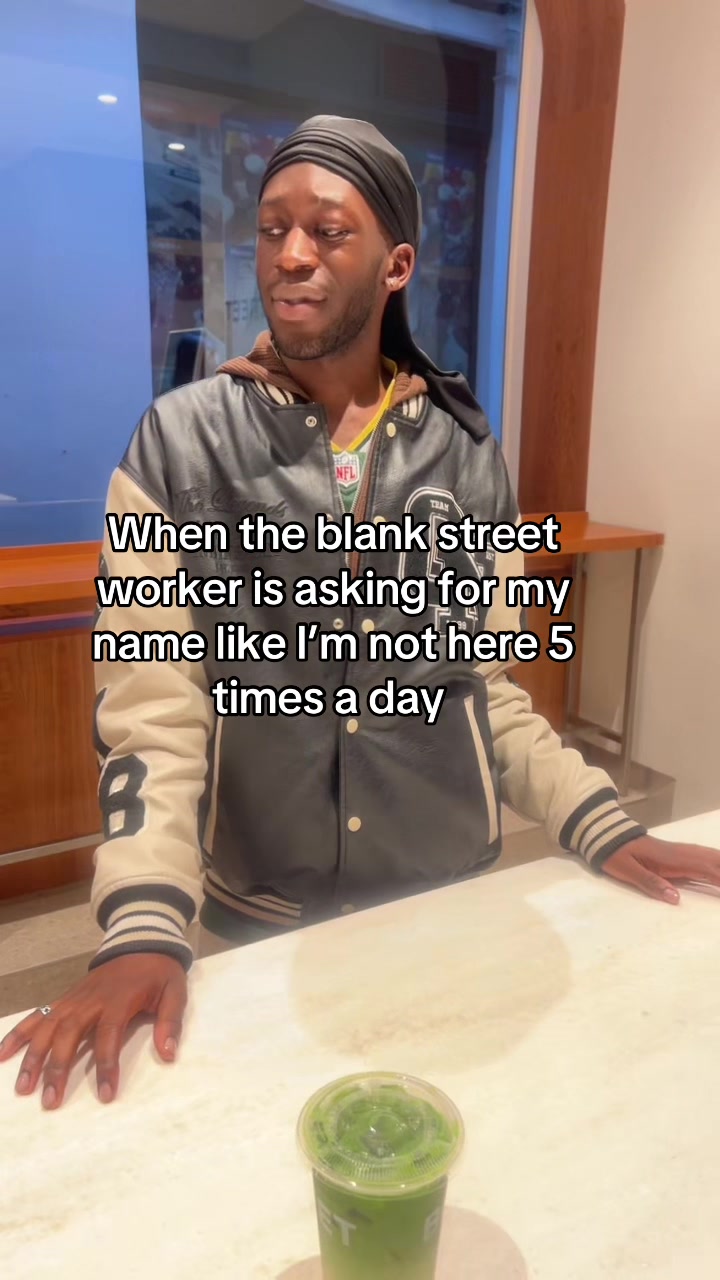 TikTok post by @dean6k_ for Blank Street. Caption reads: The worker was a paid camera man @Blank Street....