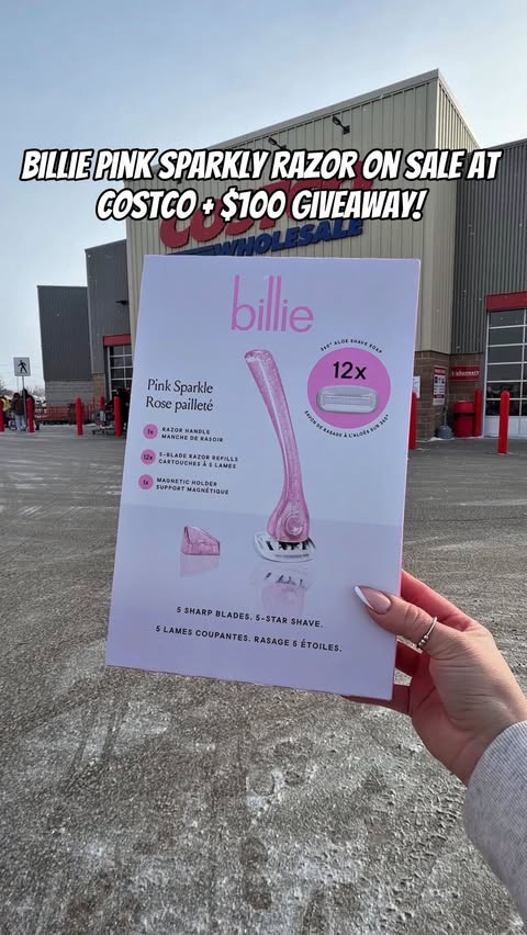 Instagram post by @couponcutiecanada for Billie. Caption reads: [...] Costco if you love a smooth shave. The....