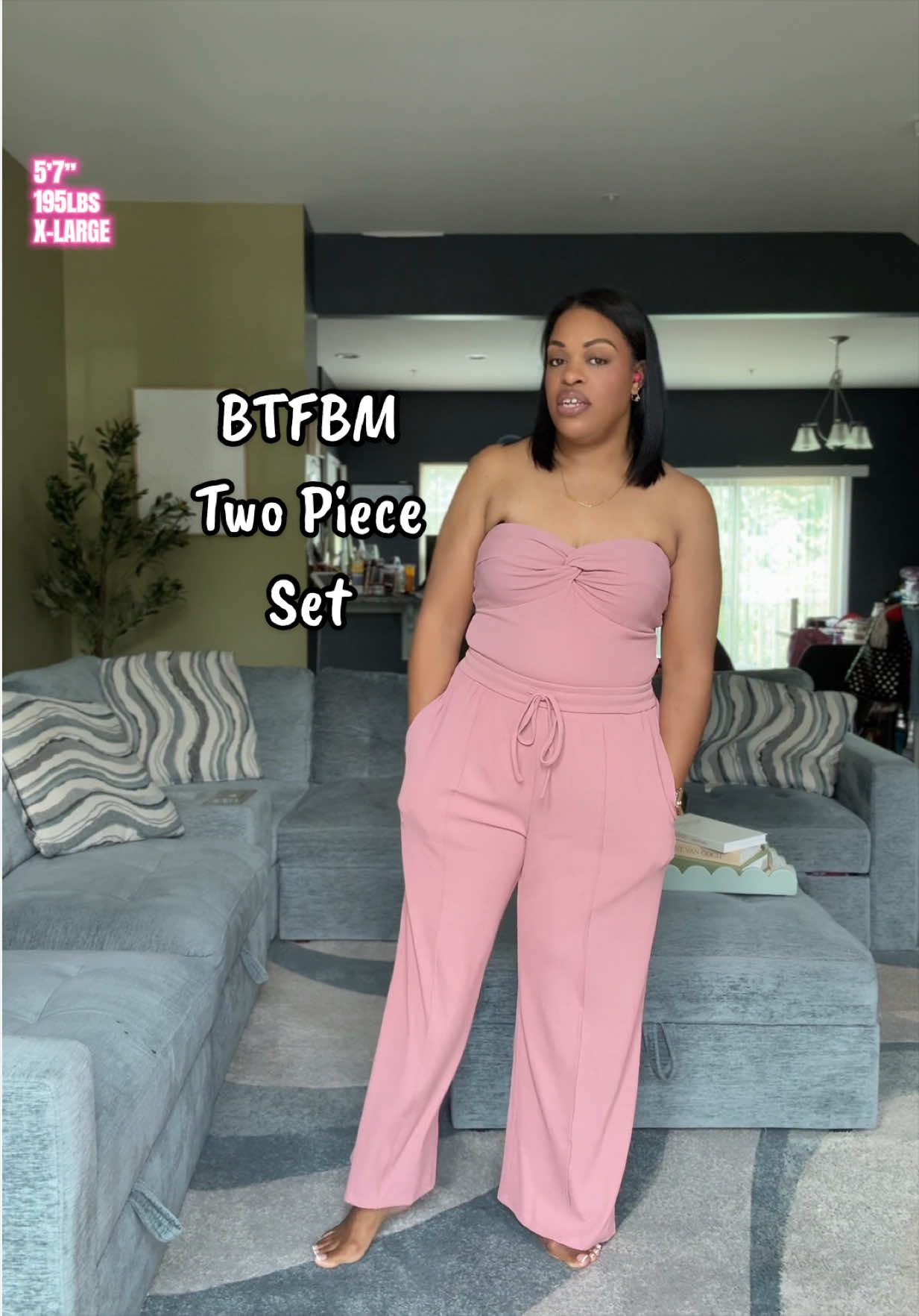 TikTok post by @mommiesluv for BTFBM. Caption reads: Finally caved on this two piece set from @btfbm_us....