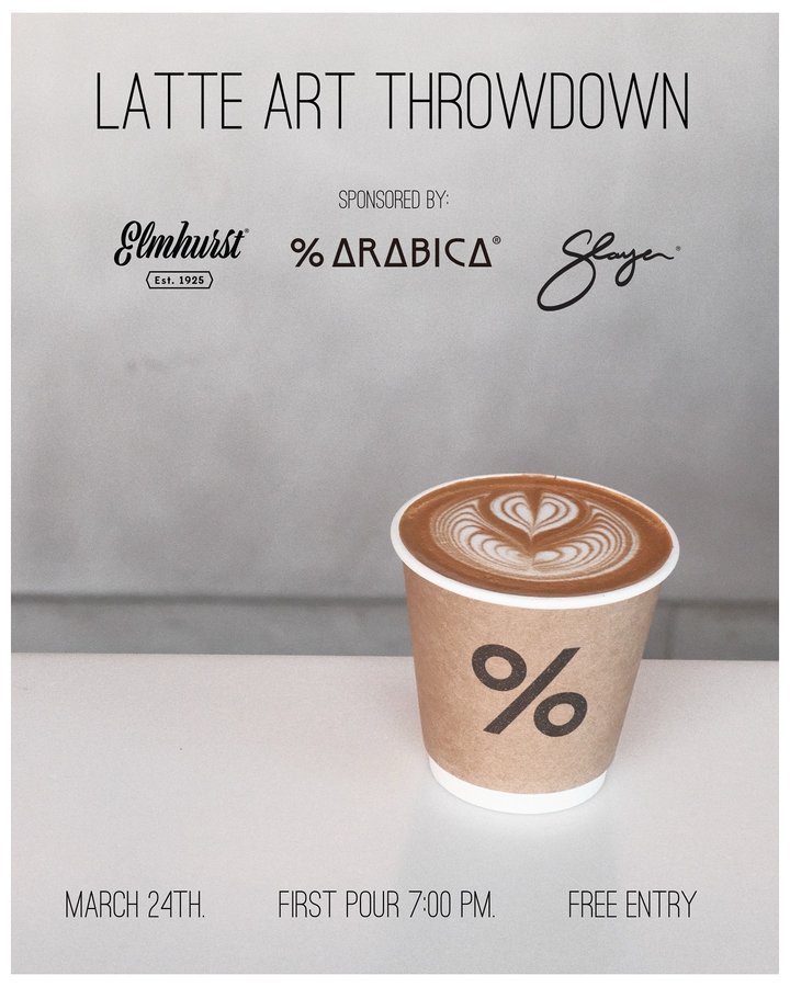 Instagram post by @arabicausa for Elmhurst 1925. Caption reads: [...] ☕ Proudly sponsored by: @elmhurst1925 &....