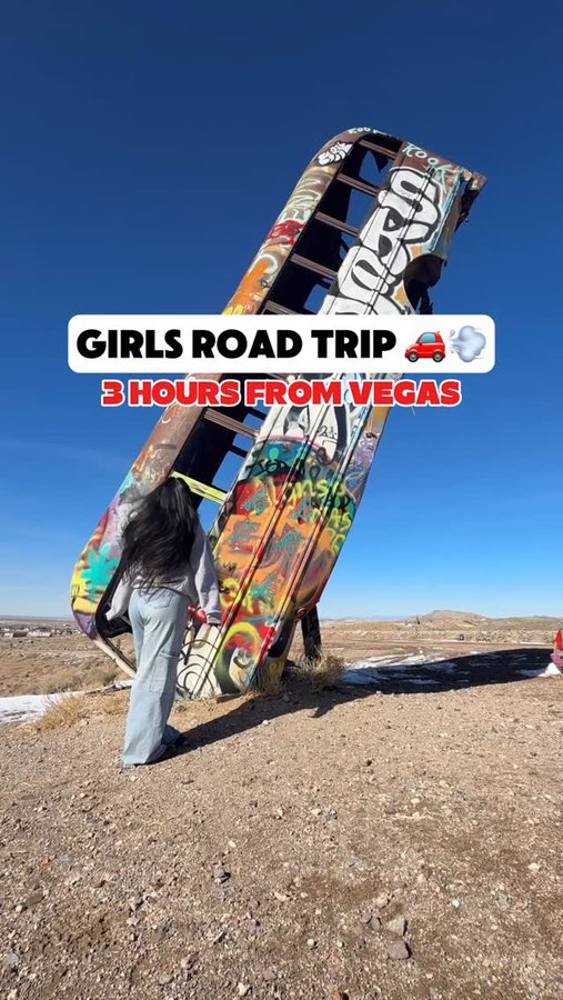 Instagram post by @lasvegaschicas for Travel Nevada. Caption reads: What’s your favorite place to travel to in....