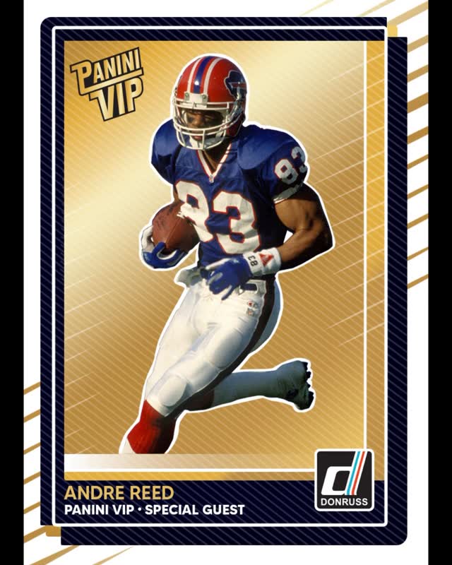 Instagram post by @andre_reed83 for Panini America. Caption reads: Summertime Chi, but the party will be full of Gold....