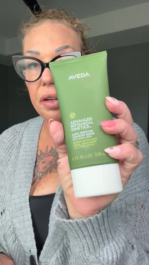 Instagram post by @just_janci for Aveda. Caption reads: @aveda @communityxseen A rejuvenating skincare....
