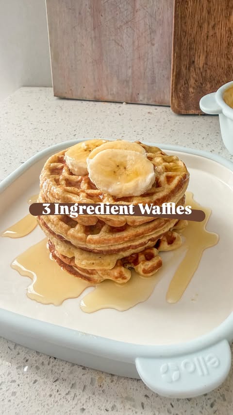 Instagram post by @marissaswholelife for Ello Products. Caption reads: [...] these waffles and the link to the....