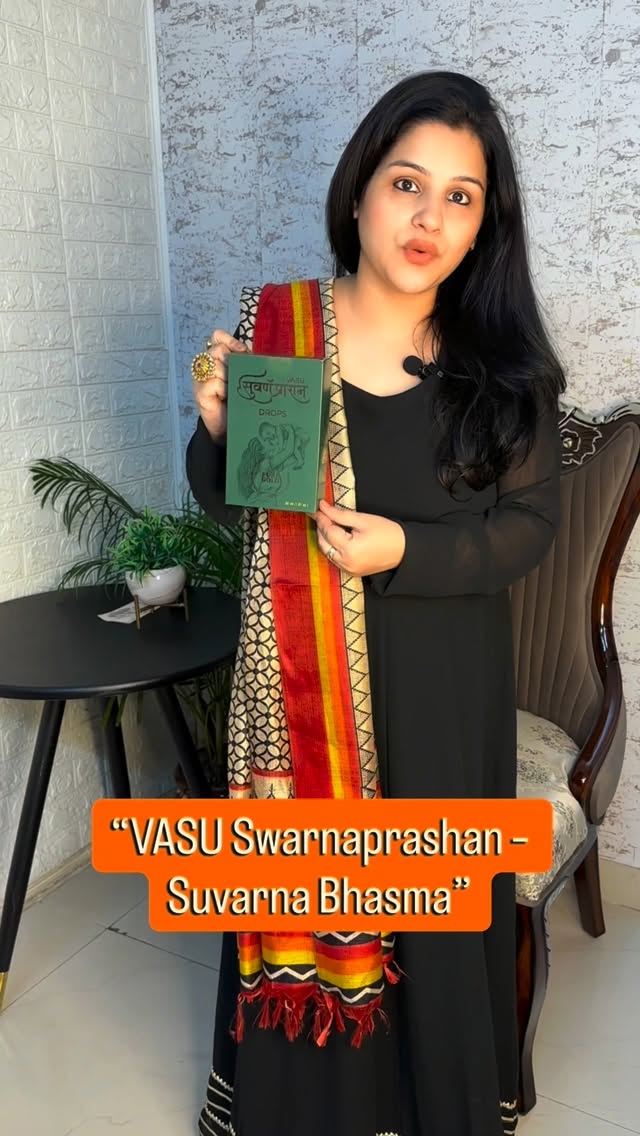 Instagram post by @thecuriouspumpkinz for Vasu Healthcare. Caption reads: As a mom, I only want one thing — that my kids....