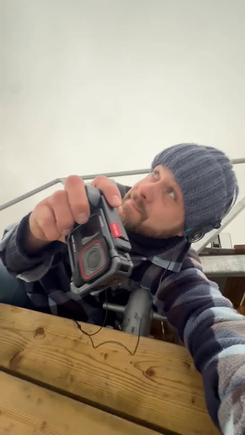 Instagram post by @geit.eero for Insta360. Caption reads: Icebreaker. Since this insta360 Ace Pro 2 is....