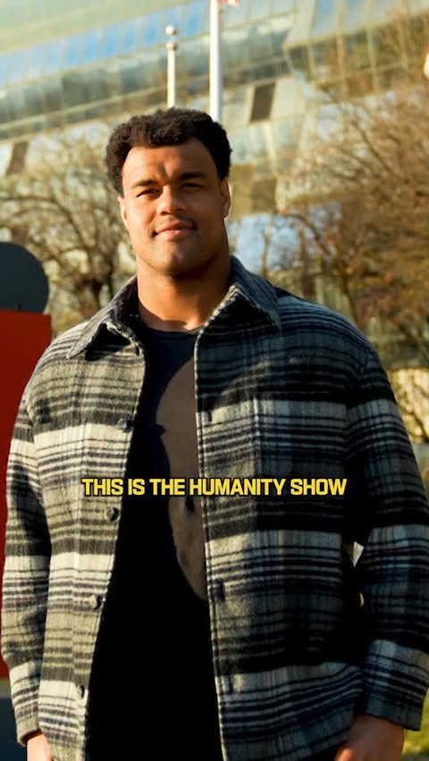 Instagram post by @arikarmstead for Nationwide. Caption reads: After being named Walter Payton Man of the Year,....