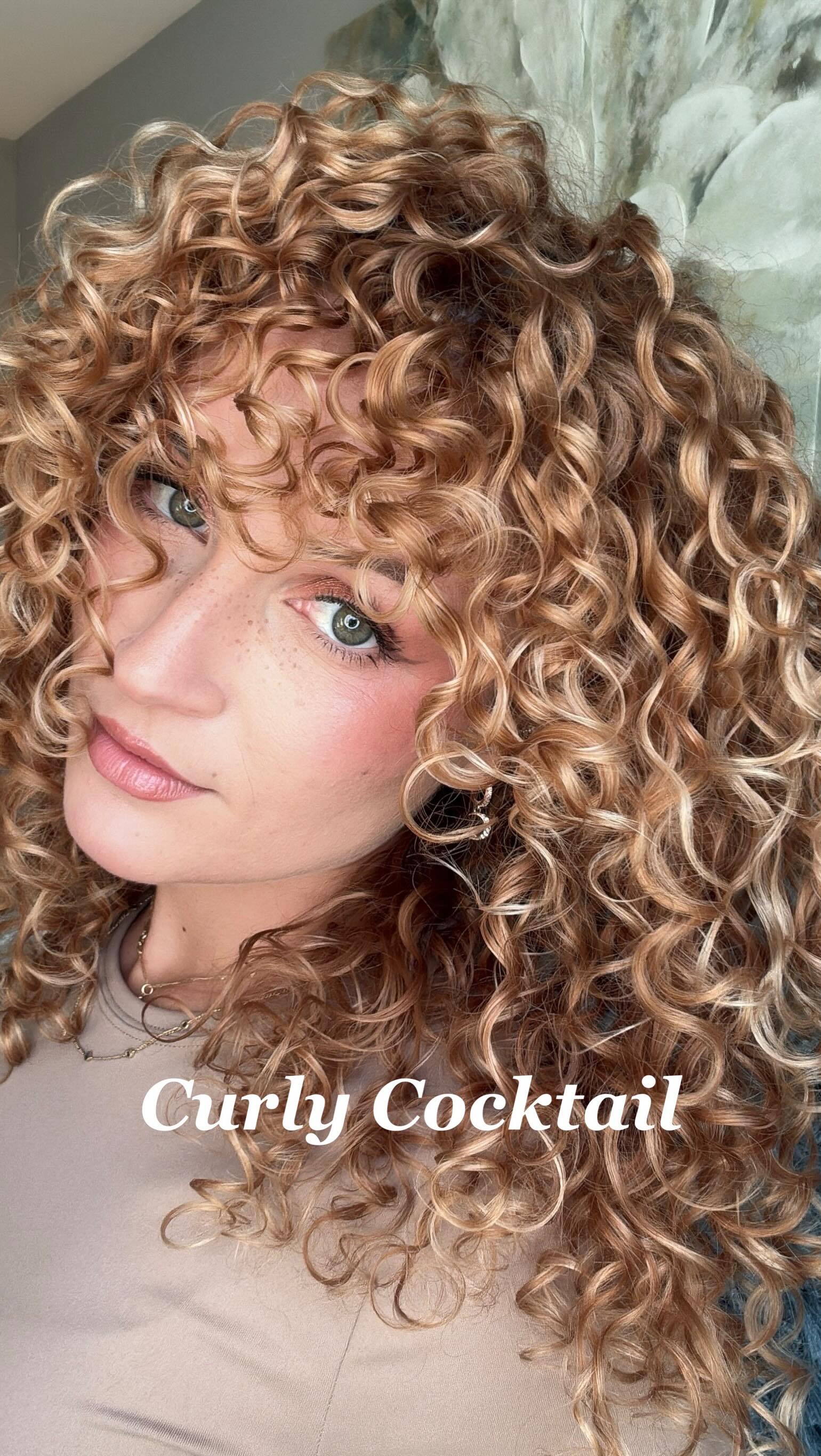 Instagram post by @ringlet.riss for AG Care. Caption reads: ✨I have the perfect @agcare1989 curl cocktail to....