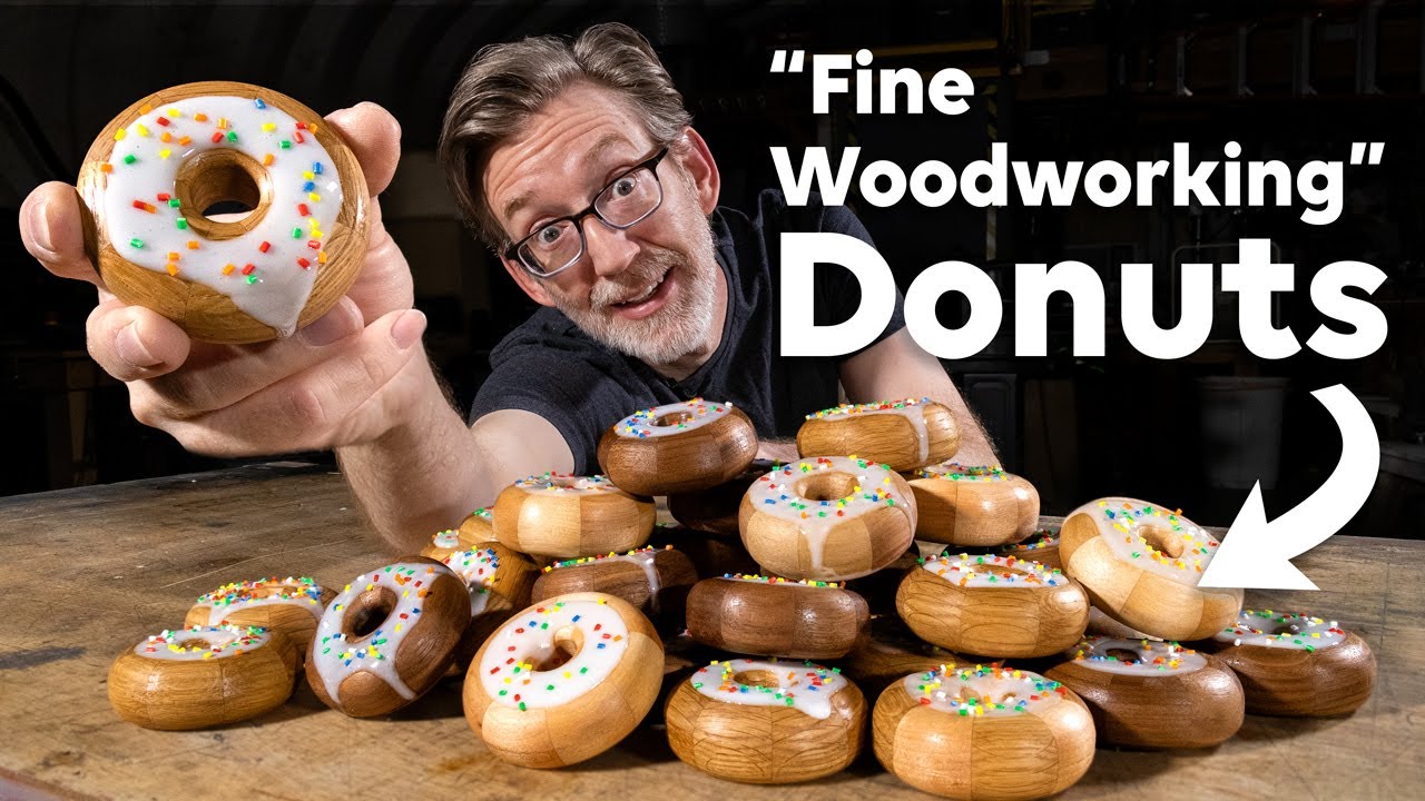 YouTube post by @WesleyTreat for Thingiverse. Caption reads: Can You Make Art From Donuts?.