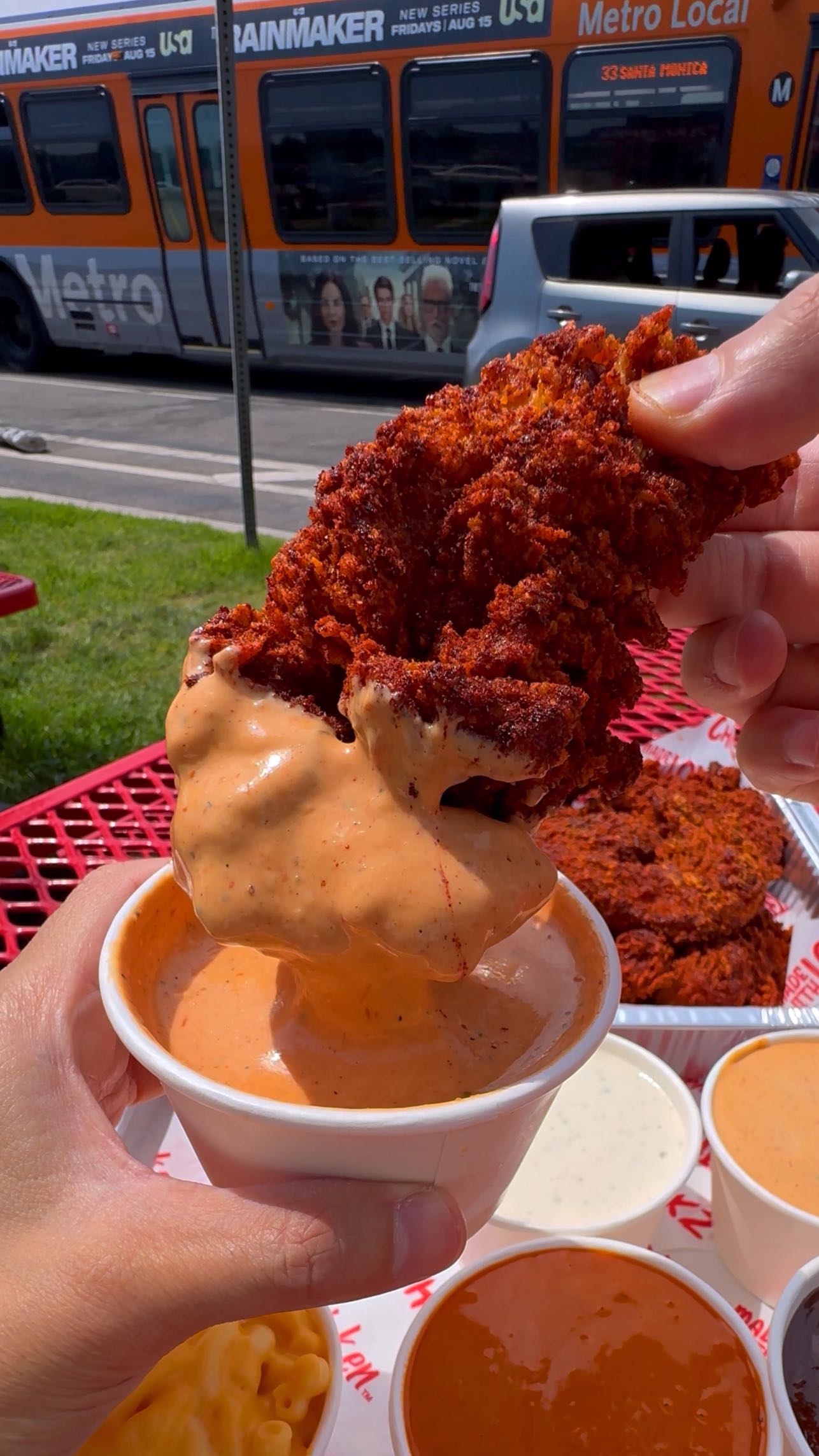 Instagram post by @hangryblogger for Food Network. Caption reads: $2 tenders this Thursday and every Thursday only....