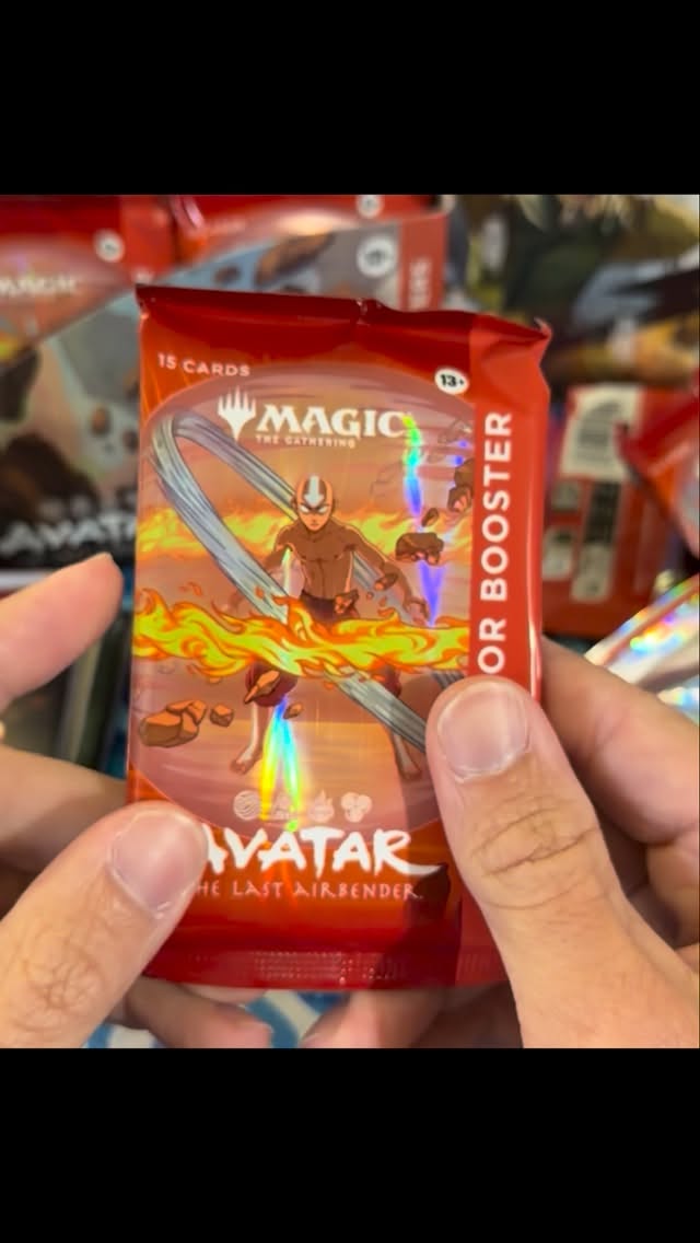 Instagram post by @theteabeard for Magic: The Gathering. Caption reads: Opening another Avatar the Last Airbender....