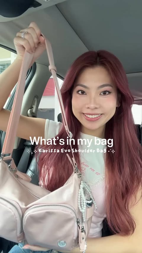 Instagram post by @wafflenessa for SAMSONITE. Caption reads: My daily essentials ✨ New go-to from....