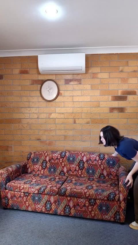 Instagram post by @mylittlemotel for Spotlight. Caption reads: [...] a fortune. This couch cover from....