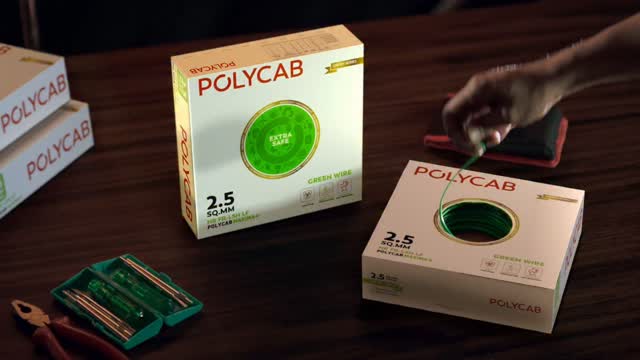 Instagram post by @rishabh_mutreja for Polycab India Limited. Caption reads: Okay, I have to admit… I’m obsessed with this new....