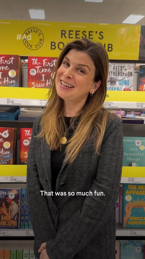 Instagram post by @lauradaveauthor for Reese’s Book Club. Caption reads: Run, don't walk, to find signed copies of The....