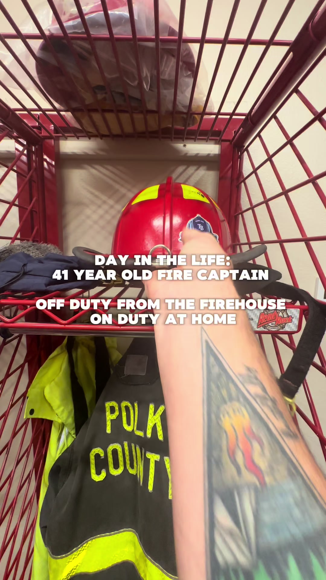 TikTok post by @scott_firefit_over40 for Speediance. Caption reads: [...] on duty husband and father. ....