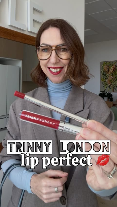 Instagram post by @styledbysally for Trinny London. Caption reads: When @trinnylondon reached out to me to try their....