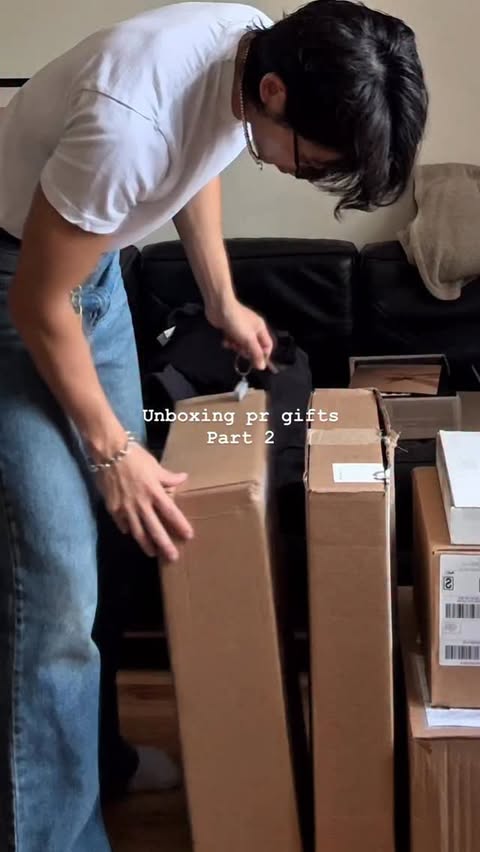 Instagram post by @leeyjohn_ for KENZO. Caption reads: Unboxing pr gifts part 2. Killer items fr . . .....
