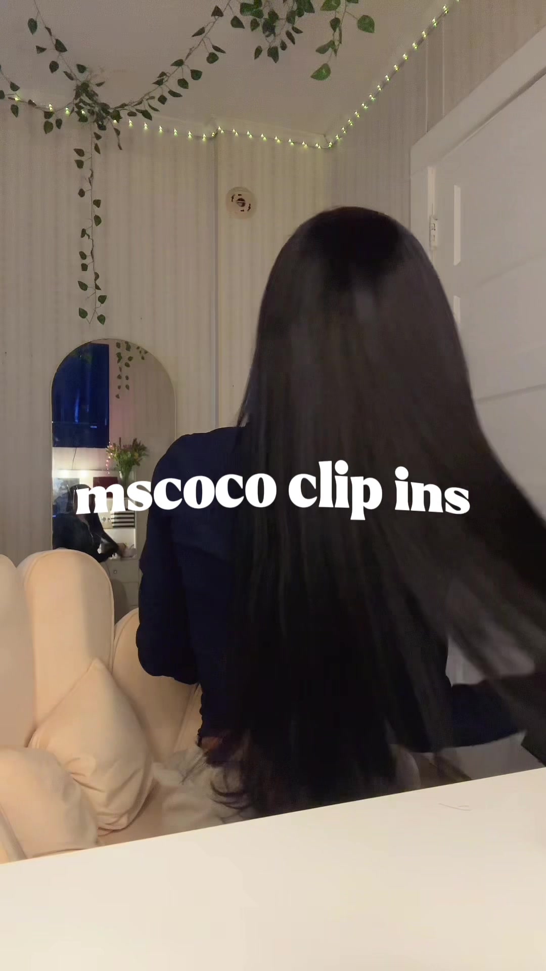 TikTok post by @amayahaaliyah for Mscoco Hair. Caption reads: besttt clip ins ever def reinstalling @Mscoco Hair....