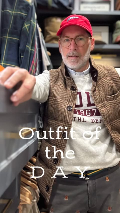 Instagram post by @tim.conlin for Seiko Watches. Caption reads: Hat @jpress 
Shirt @brooksbrothers....