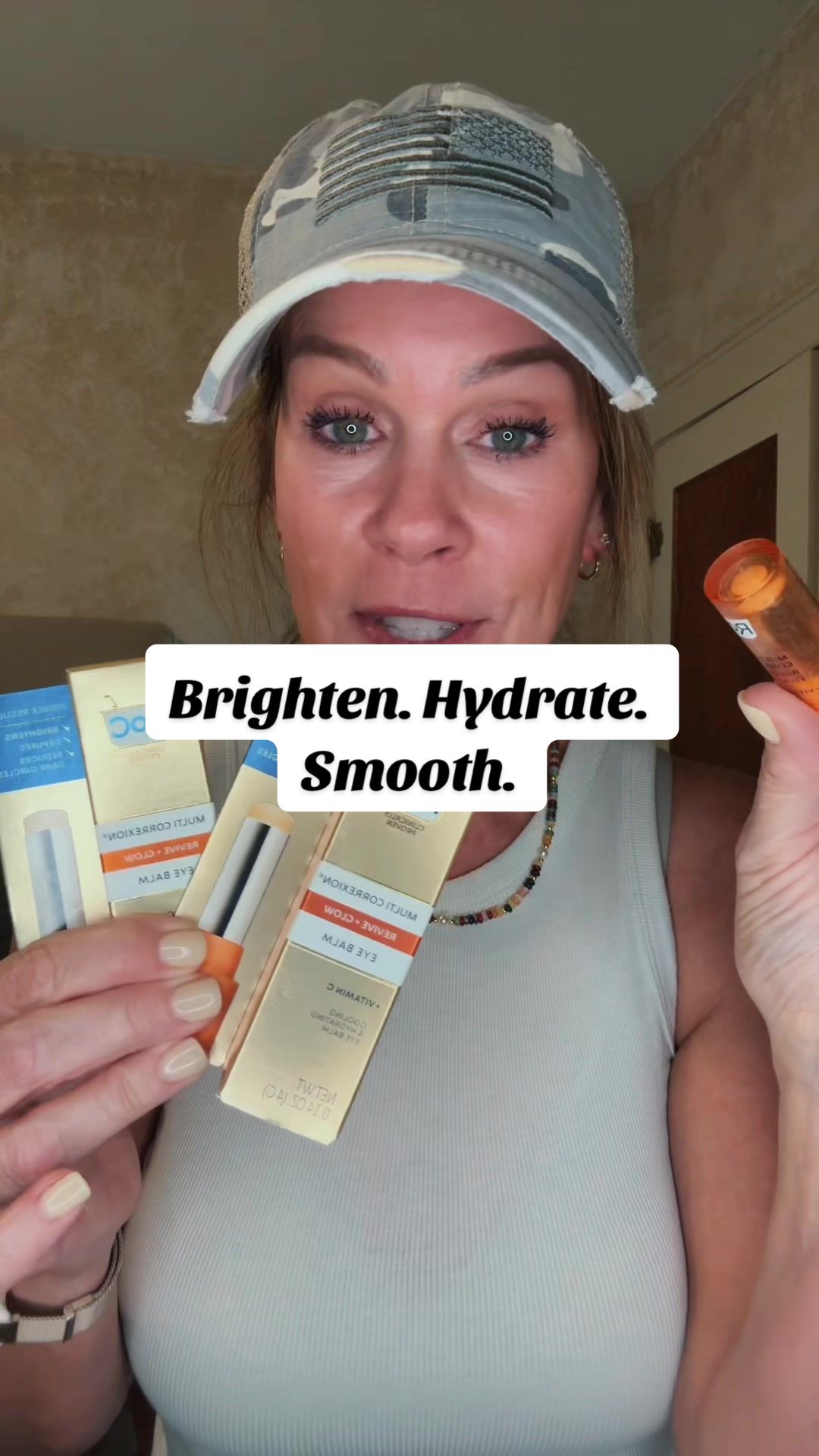 TikTok post by @mandyfromtexas for RoC Skincare. Caption reads: [...] doesn’t stay in stock long.@RoC Skincare....