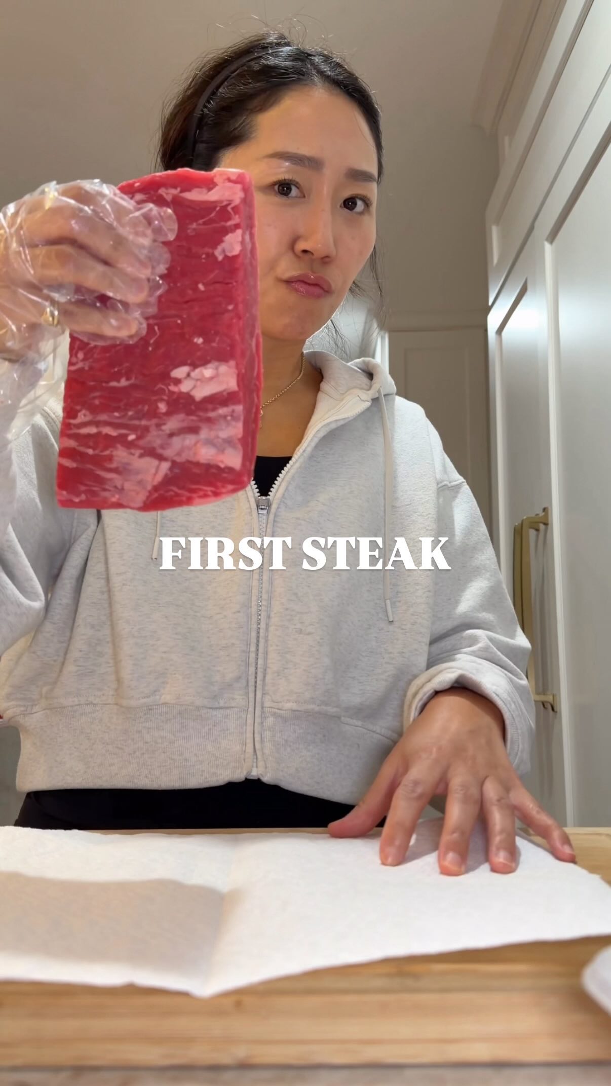 Instagram post by @happy_baes for Blue Apron. Caption reads: Thanks to @blueapron I gave cooking steak a try....