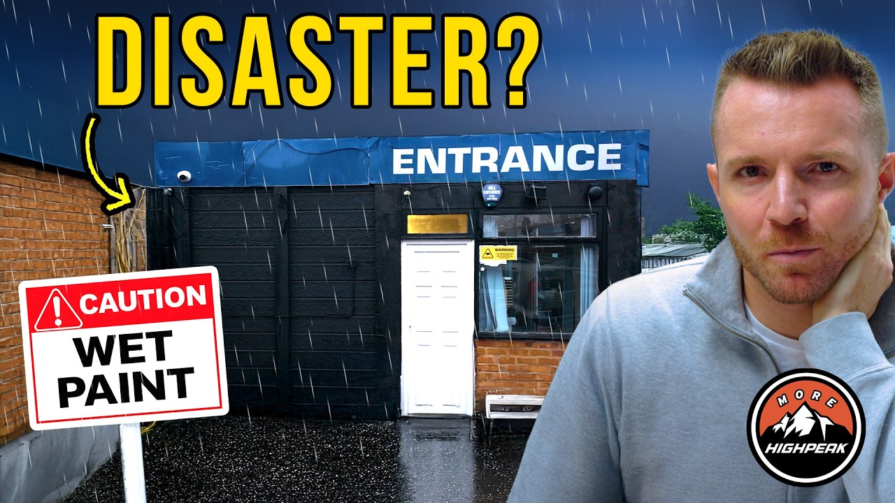 YouTube post by @morehighpeak for carVertical. Caption reads: We Finally Painted the Building… Then This....