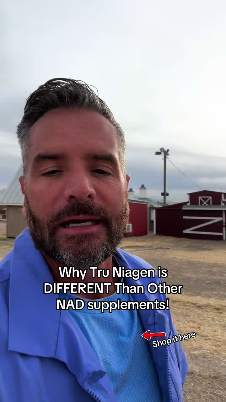 TikTok post by @philsmypharmacist for TRU NIAGEN. Caption reads: Watch to find out why @TruNiagen is different than....